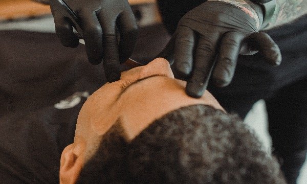 Our talented barber team in our Cardiff shop.